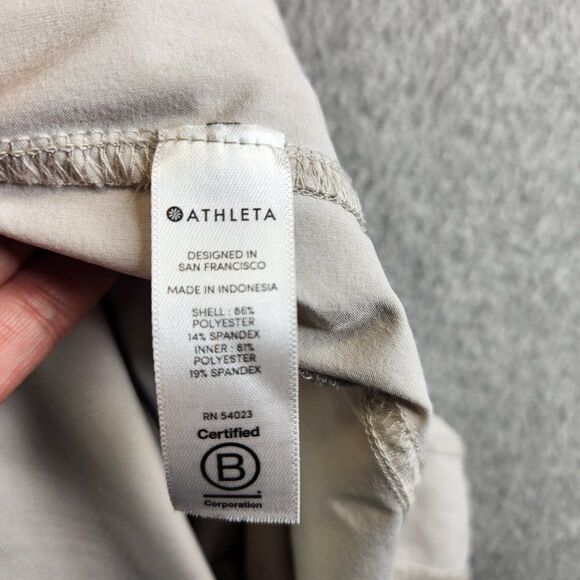 Athleta Expedition Skort Womens 8 Gray Mini Skirt Zip Front Hiking Tennis Golf - Picture 10 of 16